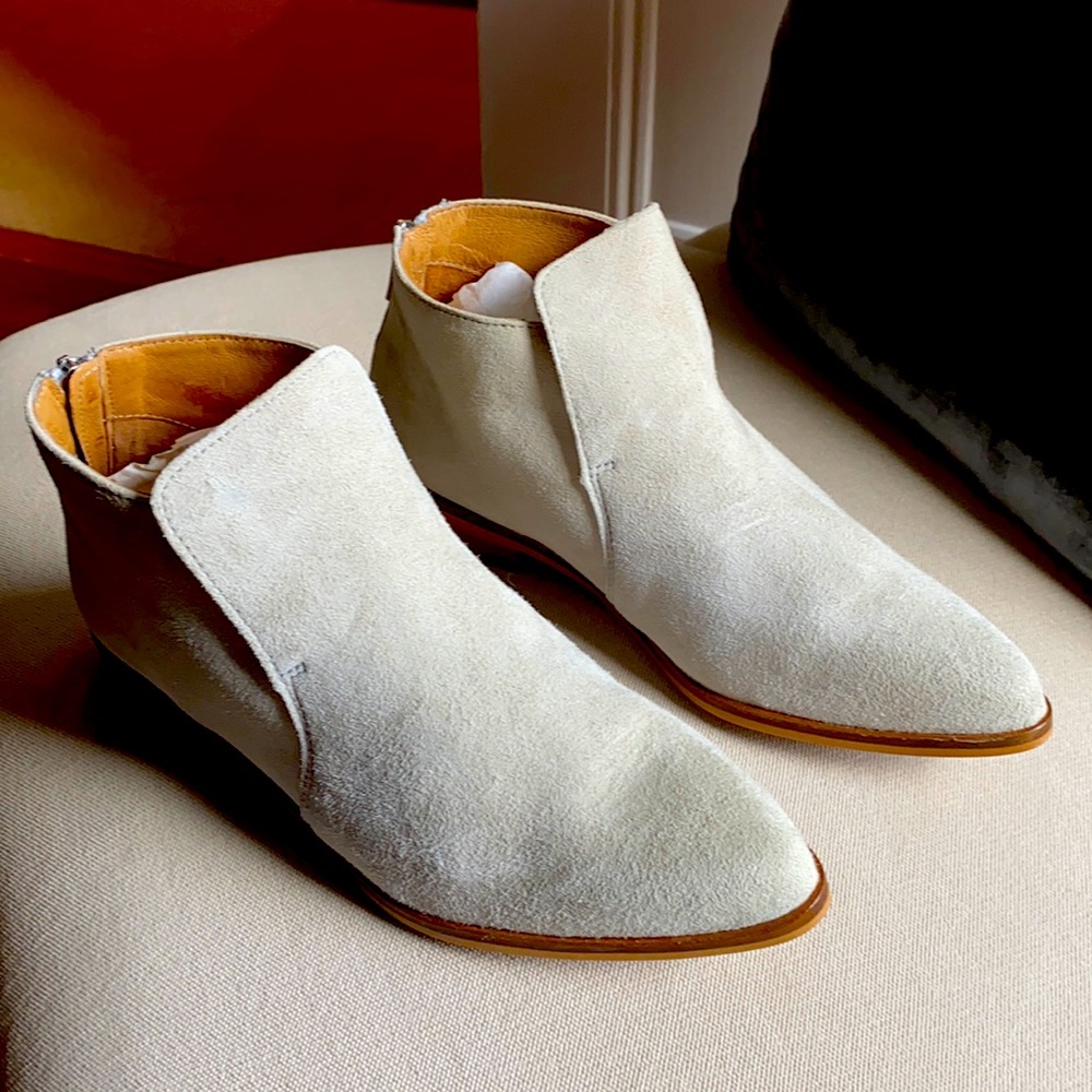 NWOT Gorgeous suede ankle boots